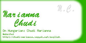 marianna chudi business card